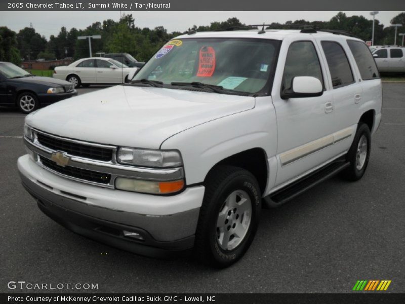 Summit White / Tan/Neutral 2005 Chevrolet Tahoe LT