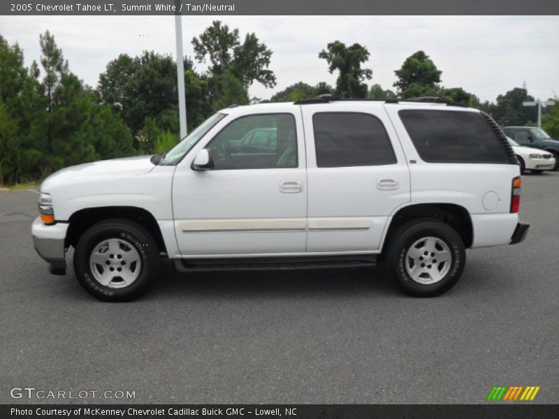 Summit White / Tan/Neutral 2005 Chevrolet Tahoe LT