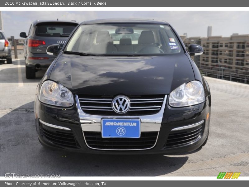 Black / Cornsilk Beige 2010 Volkswagen Jetta SE Sedan