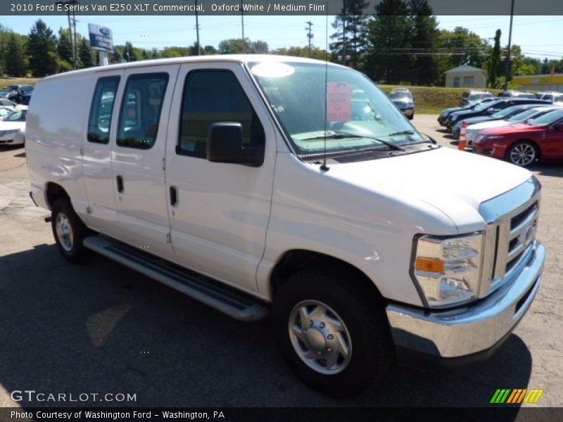 Oxford White / Medium Flint 2010 Ford E Series Van E250 XLT Commericial