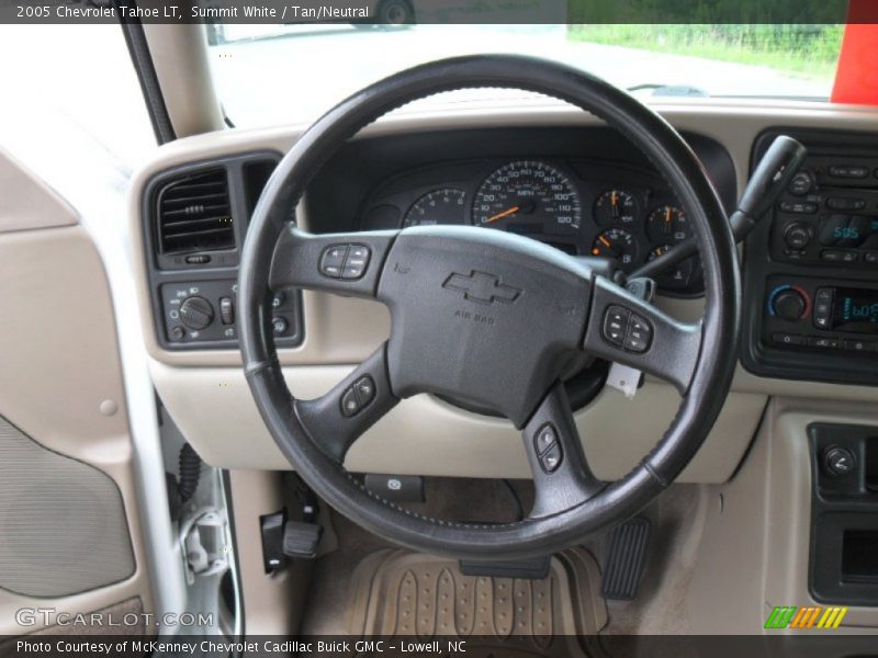 Summit White / Tan/Neutral 2005 Chevrolet Tahoe LT