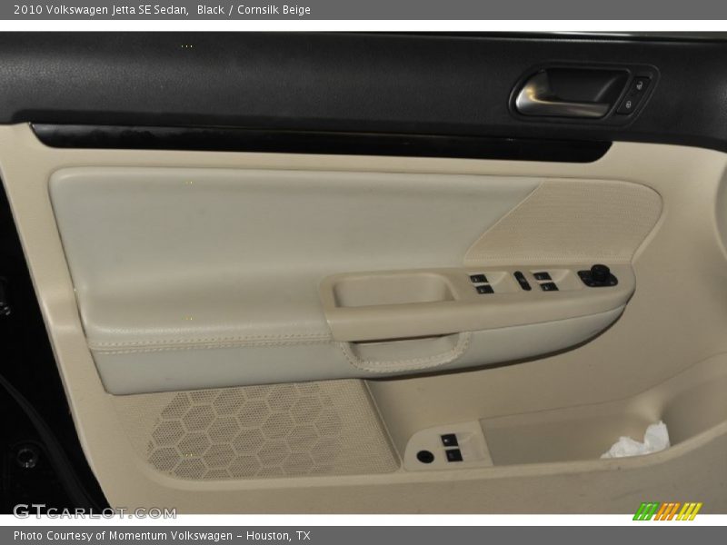 Black / Cornsilk Beige 2010 Volkswagen Jetta SE Sedan