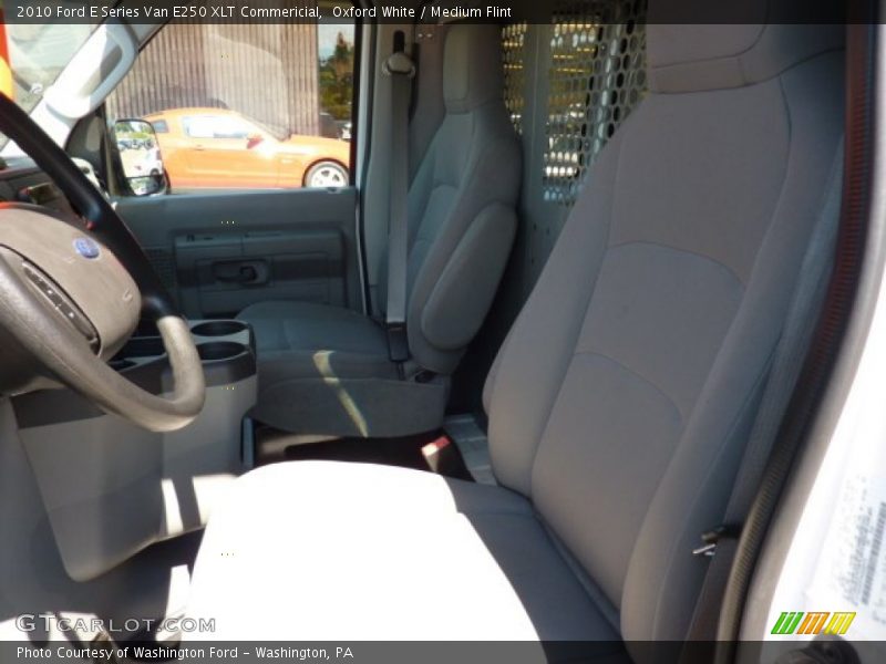 Oxford White / Medium Flint 2010 Ford E Series Van E250 XLT Commericial