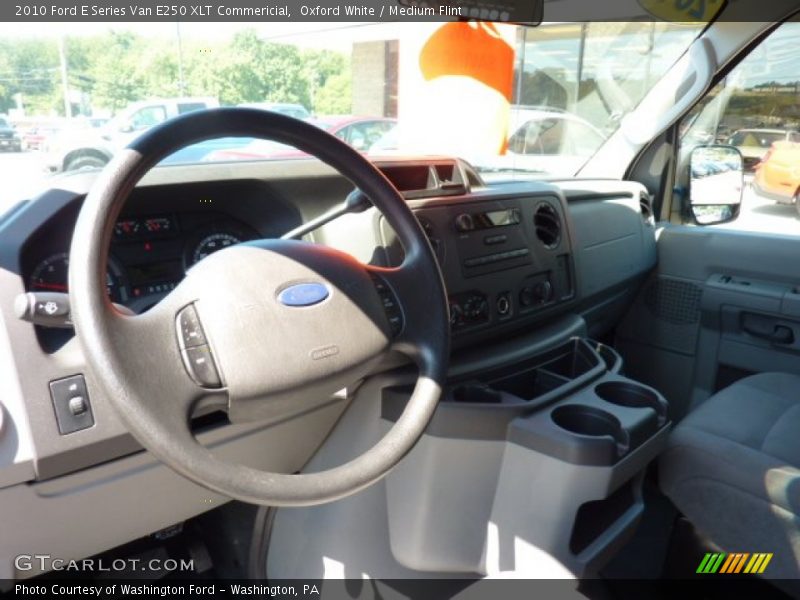 Oxford White / Medium Flint 2010 Ford E Series Van E250 XLT Commericial