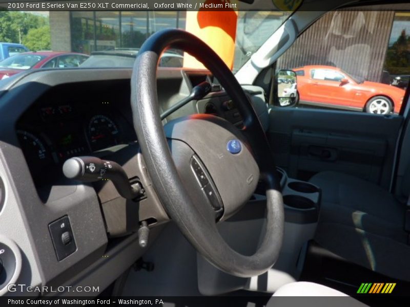 Oxford White / Medium Flint 2010 Ford E Series Van E250 XLT Commericial