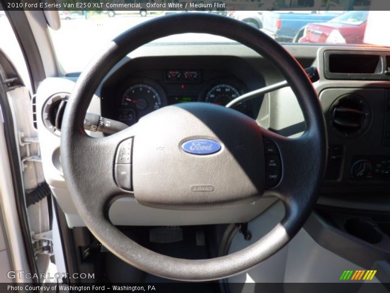 Oxford White / Medium Flint 2010 Ford E Series Van E250 XLT Commericial