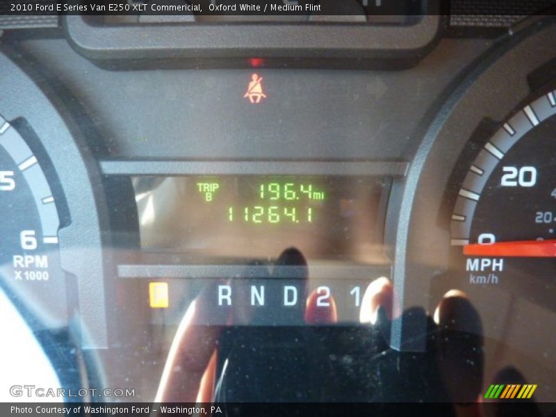 Oxford White / Medium Flint 2010 Ford E Series Van E250 XLT Commericial