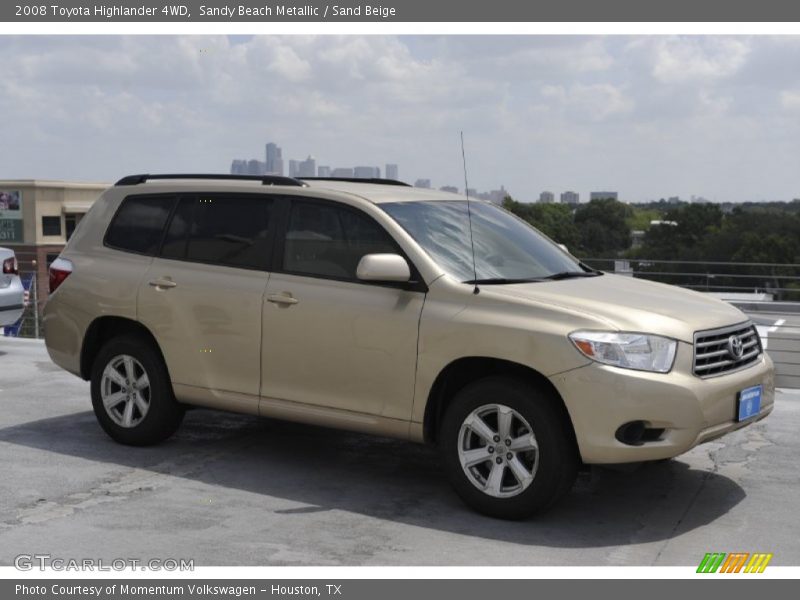 Sandy Beach Metallic / Sand Beige 2008 Toyota Highlander 4WD