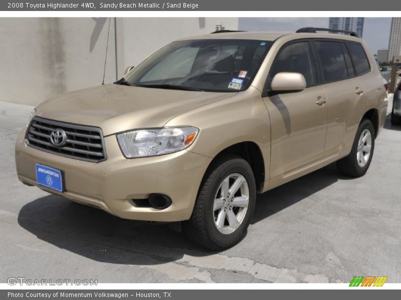 Sandy Beach Metallic / Sand Beige 2008 Toyota Highlander 4WD