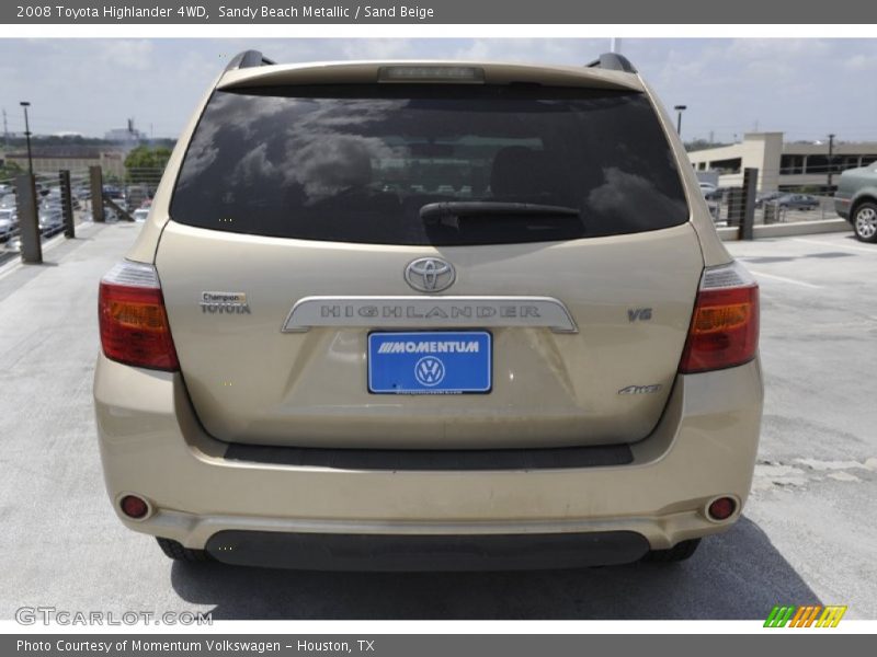 Sandy Beach Metallic / Sand Beige 2008 Toyota Highlander 4WD