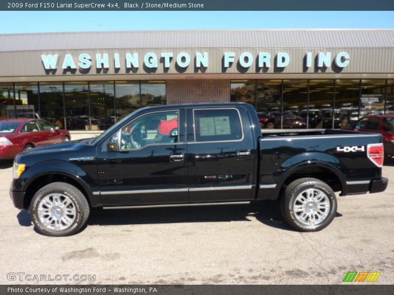 Black / Stone/Medium Stone 2009 Ford F150 Lariat SuperCrew 4x4