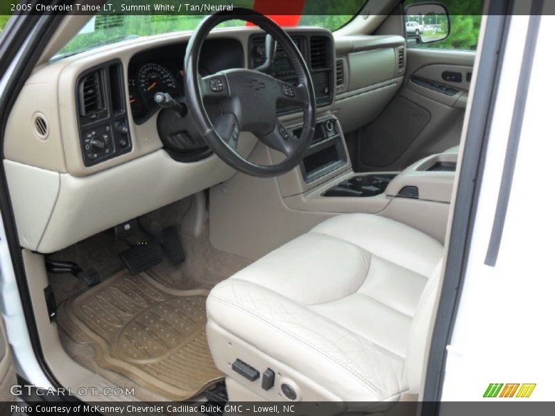 Summit White / Tan/Neutral 2005 Chevrolet Tahoe LT