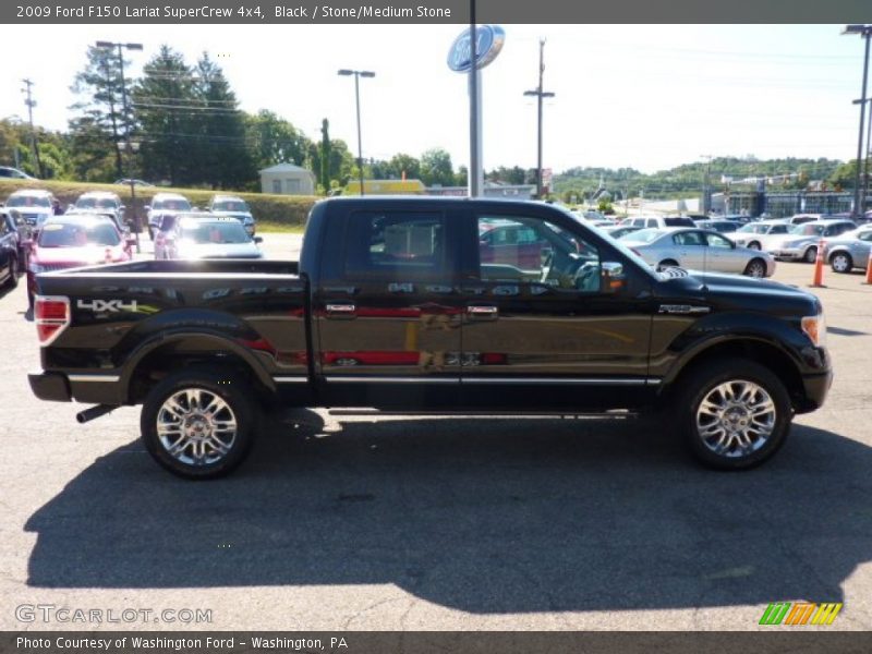 Black / Stone/Medium Stone 2009 Ford F150 Lariat SuperCrew 4x4