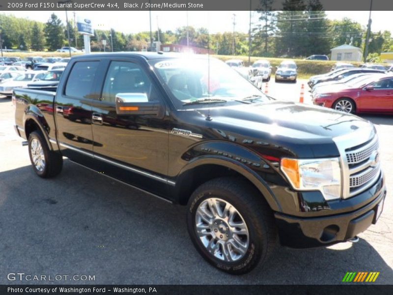 Black / Stone/Medium Stone 2009 Ford F150 Lariat SuperCrew 4x4