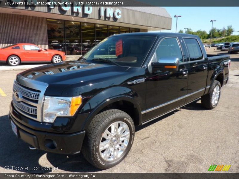 Black / Stone/Medium Stone 2009 Ford F150 Lariat SuperCrew 4x4