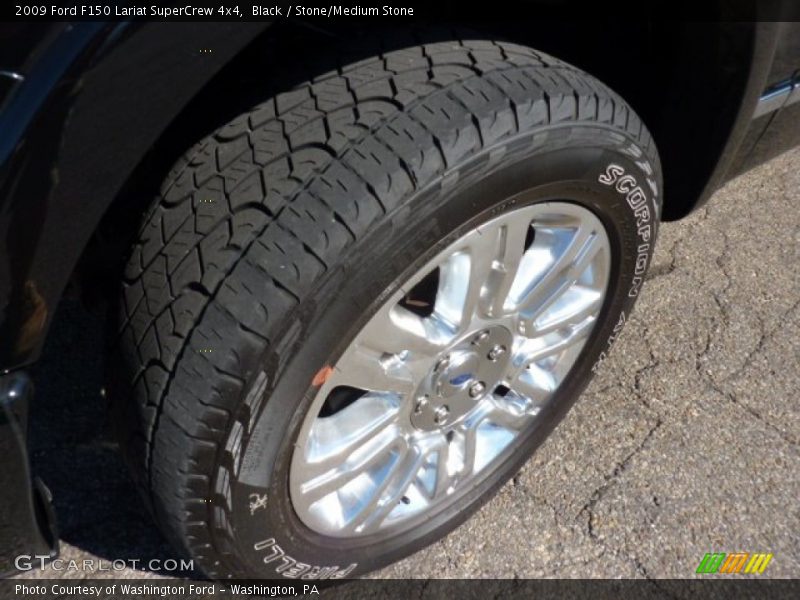 Black / Stone/Medium Stone 2009 Ford F150 Lariat SuperCrew 4x4