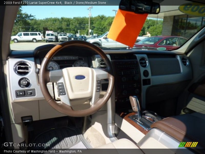 Black / Stone/Medium Stone 2009 Ford F150 Lariat SuperCrew 4x4