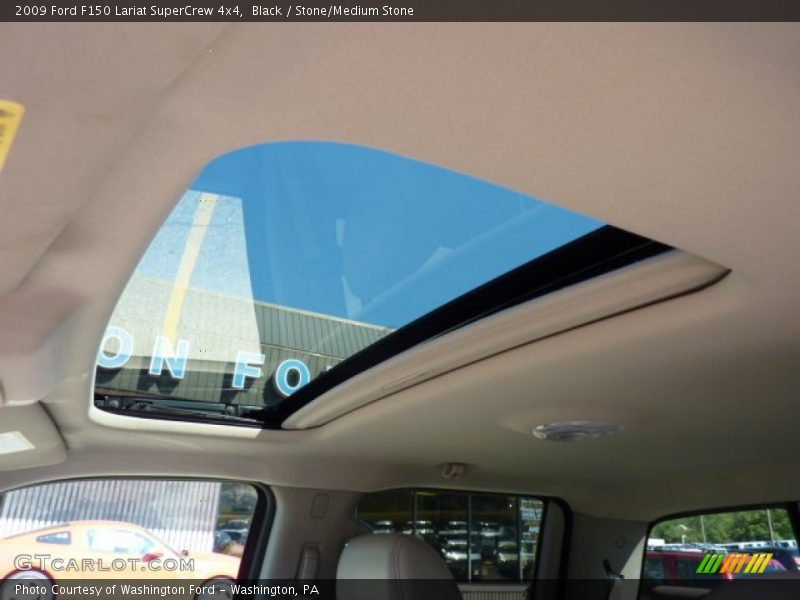 Black / Stone/Medium Stone 2009 Ford F150 Lariat SuperCrew 4x4