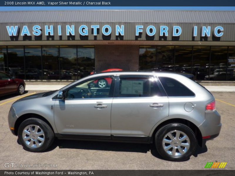 Vapor Silver Metallic / Charcoal Black 2008 Lincoln MKX AWD