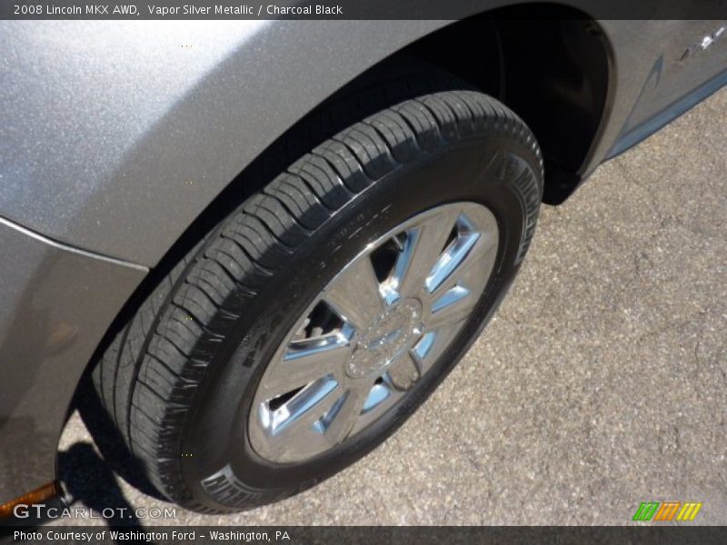 Vapor Silver Metallic / Charcoal Black 2008 Lincoln MKX AWD