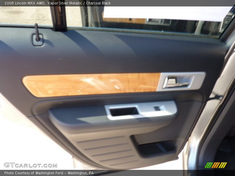 Vapor Silver Metallic / Charcoal Black 2008 Lincoln MKX AWD