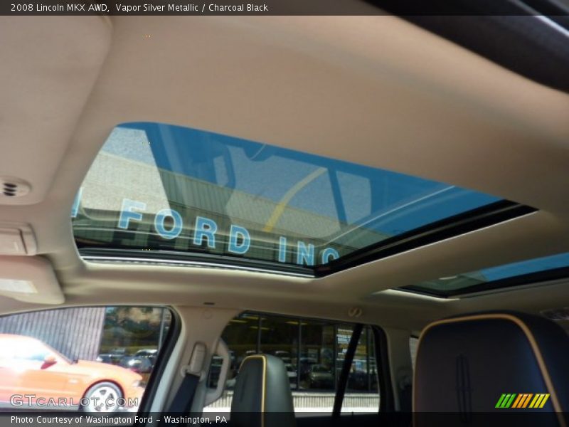 Vapor Silver Metallic / Charcoal Black 2008 Lincoln MKX AWD