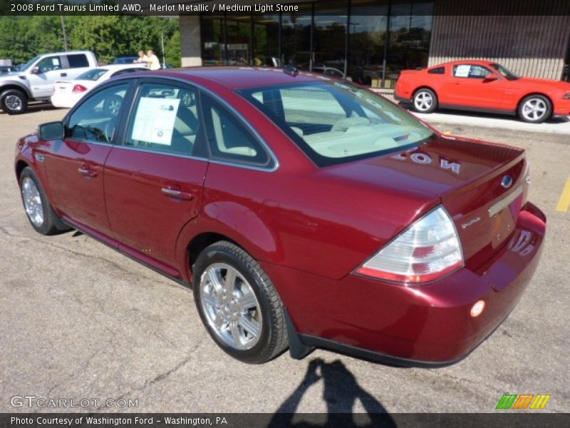 Merlot Metallic / Medium Light Stone 2008 Ford Taurus Limited AWD