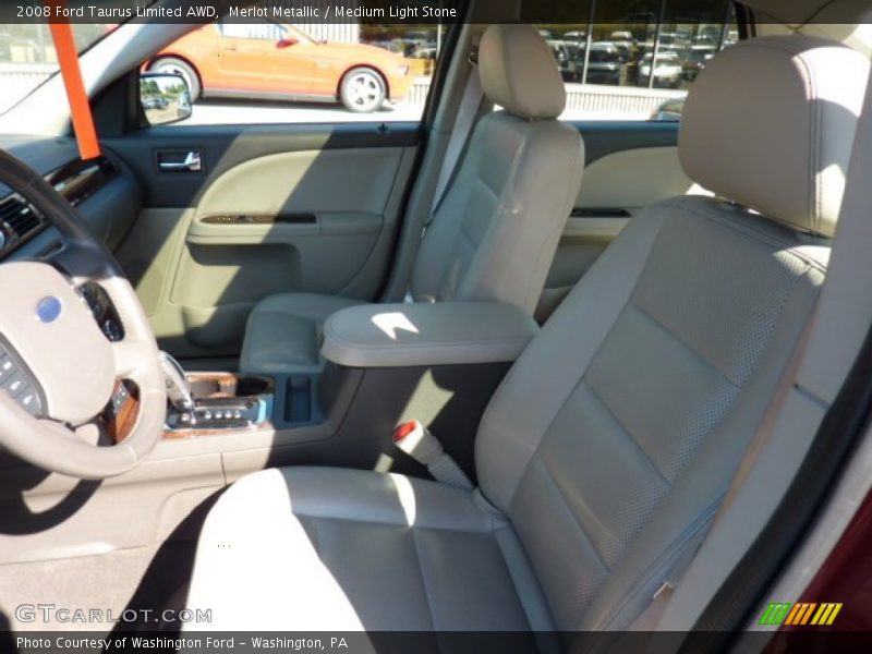 Merlot Metallic / Medium Light Stone 2008 Ford Taurus Limited AWD