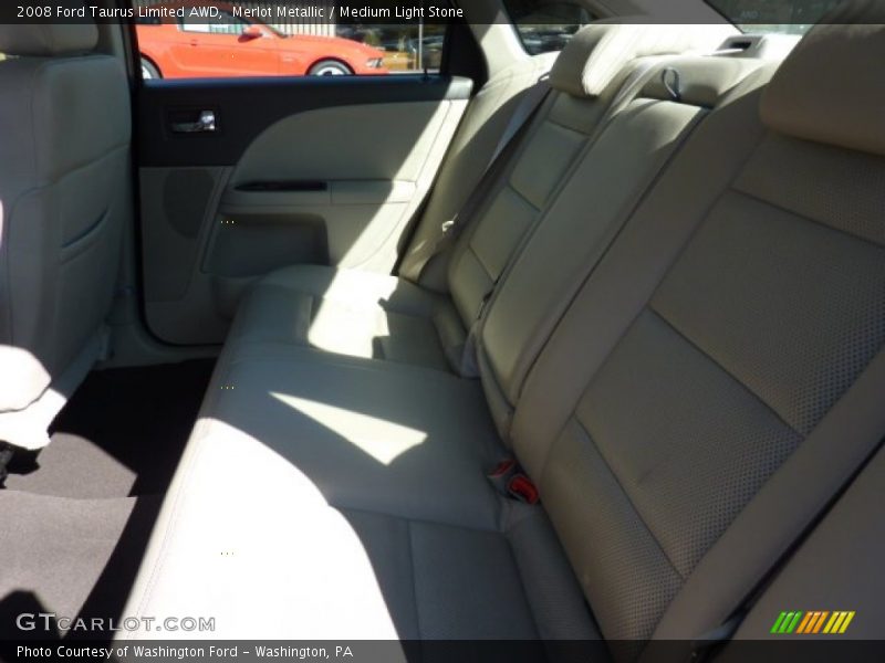 Merlot Metallic / Medium Light Stone 2008 Ford Taurus Limited AWD