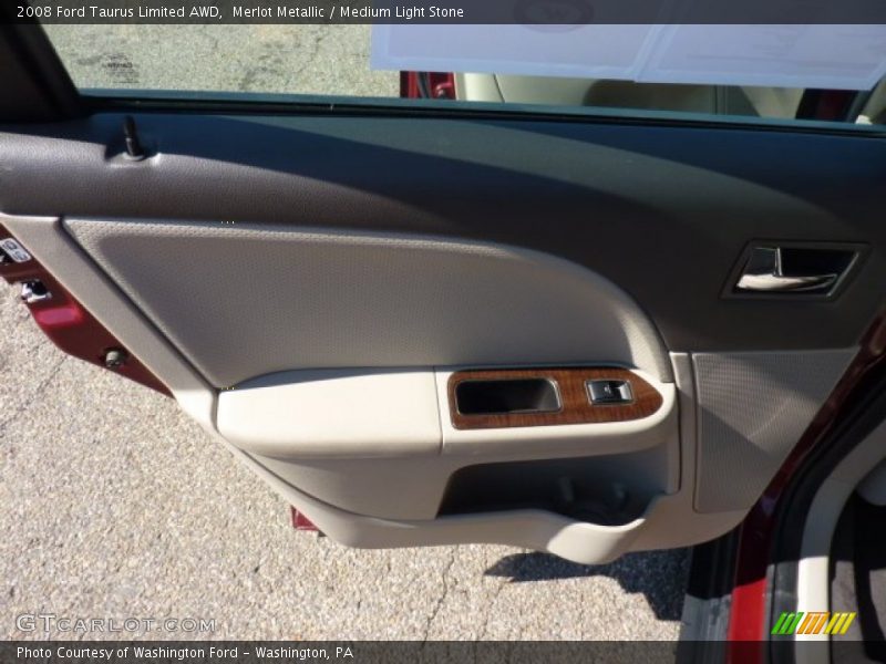 Merlot Metallic / Medium Light Stone 2008 Ford Taurus Limited AWD