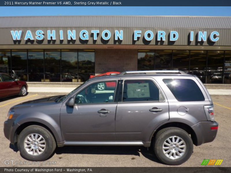 Sterling Grey Metallic / Black 2011 Mercury Mariner Premier V6 AWD