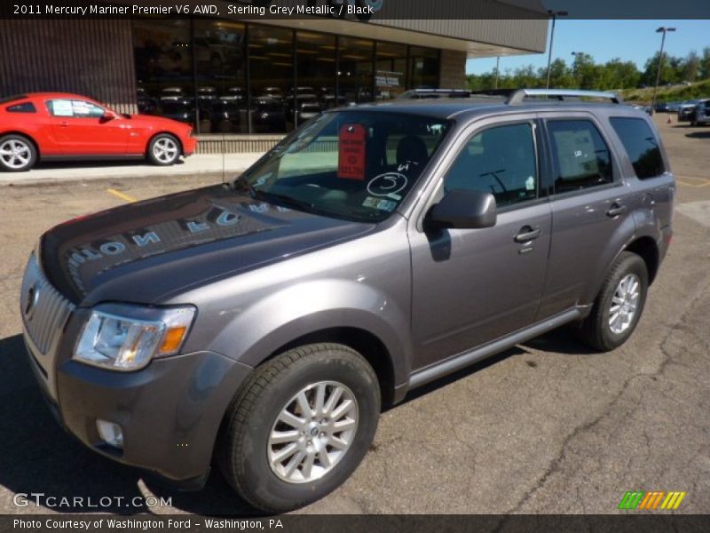 Sterling Grey Metallic / Black 2011 Mercury Mariner Premier V6 AWD