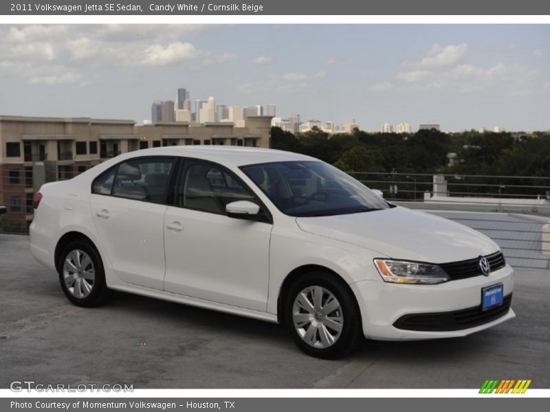 Candy White / Cornsilk Beige 2011 Volkswagen Jetta SE Sedan
