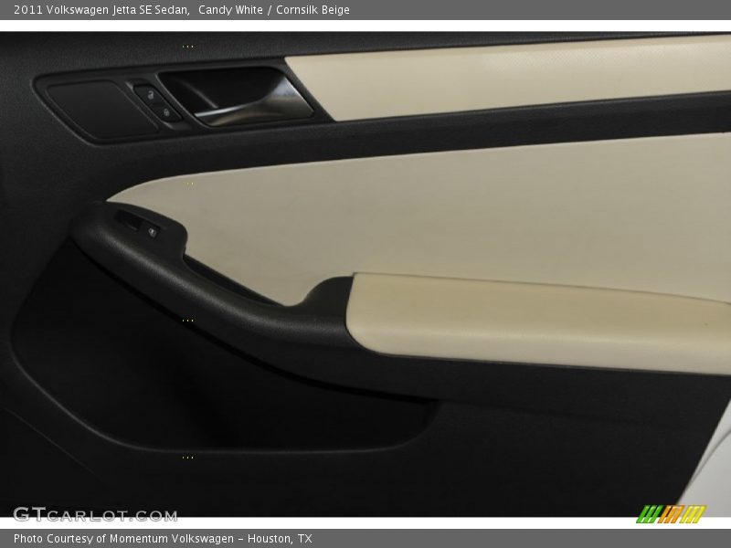 Candy White / Cornsilk Beige 2011 Volkswagen Jetta SE Sedan