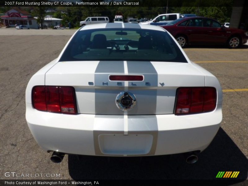 Performance White / Dark Charcoal 2007 Ford Mustang Shelby GT Coupe