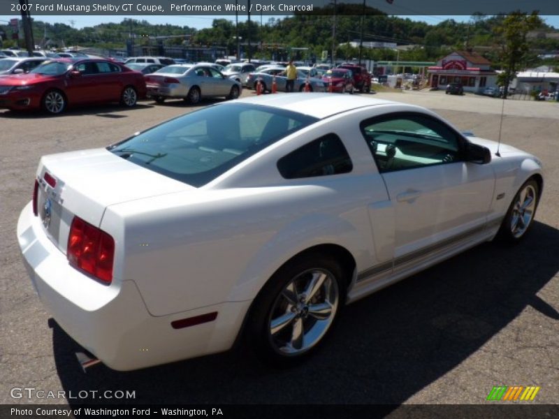 Performance White / Dark Charcoal 2007 Ford Mustang Shelby GT Coupe