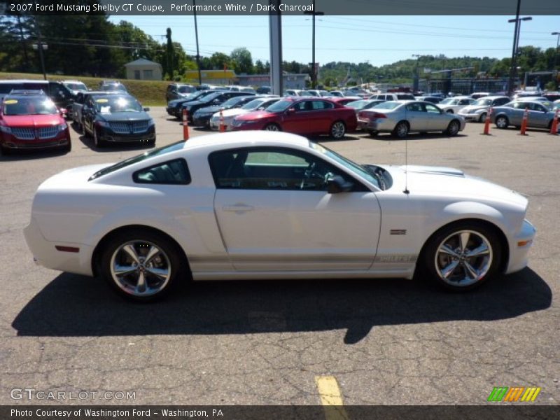 Performance White / Dark Charcoal 2007 Ford Mustang Shelby GT Coupe