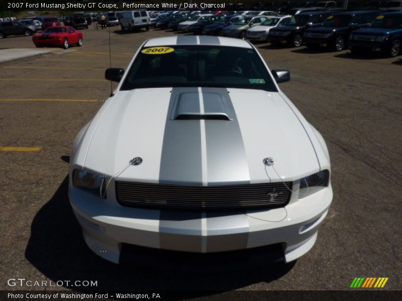 Performance White / Dark Charcoal 2007 Ford Mustang Shelby GT Coupe