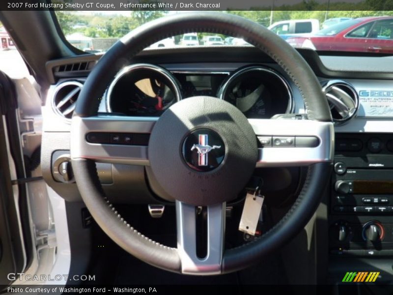 Performance White / Dark Charcoal 2007 Ford Mustang Shelby GT Coupe