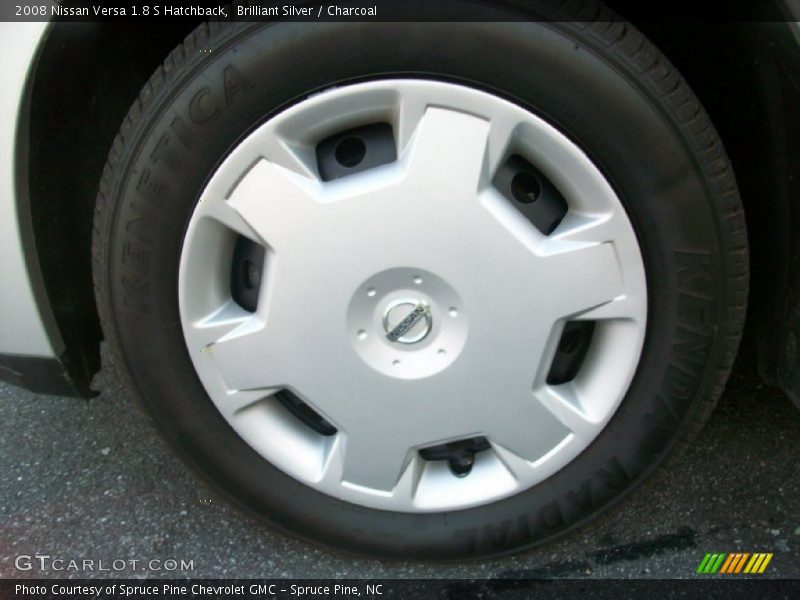 Brilliant Silver / Charcoal 2008 Nissan Versa 1.8 S Hatchback