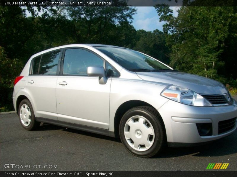 Brilliant Silver / Charcoal 2008 Nissan Versa 1.8 S Hatchback