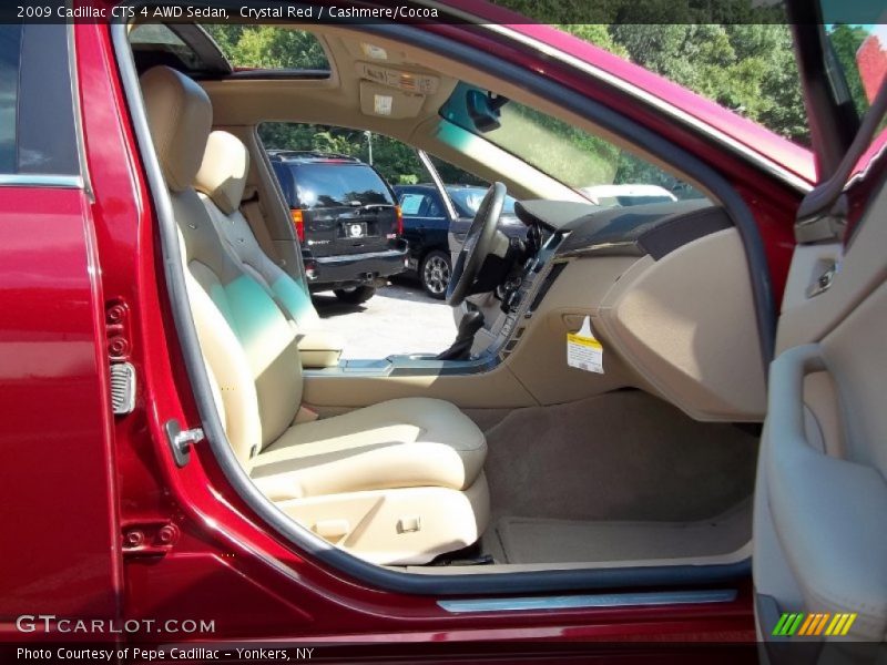 Crystal Red / Cashmere/Cocoa 2009 Cadillac CTS 4 AWD Sedan