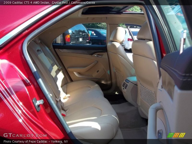 Crystal Red / Cashmere/Cocoa 2009 Cadillac CTS 4 AWD Sedan