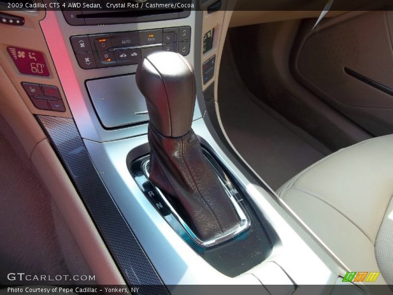 Crystal Red / Cashmere/Cocoa 2009 Cadillac CTS 4 AWD Sedan