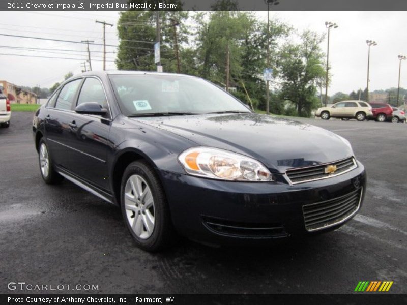 Imperial Blue Metallic / Ebony 2011 Chevrolet Impala LS