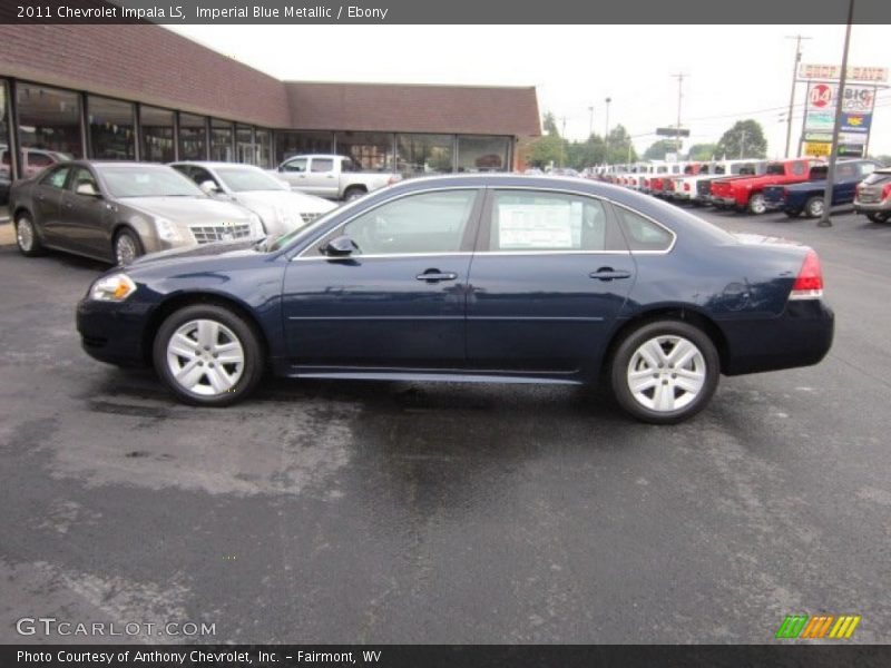 Imperial Blue Metallic / Ebony 2011 Chevrolet Impala LS