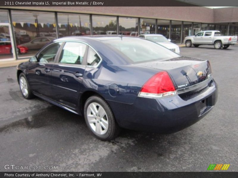 Imperial Blue Metallic / Ebony 2011 Chevrolet Impala LS