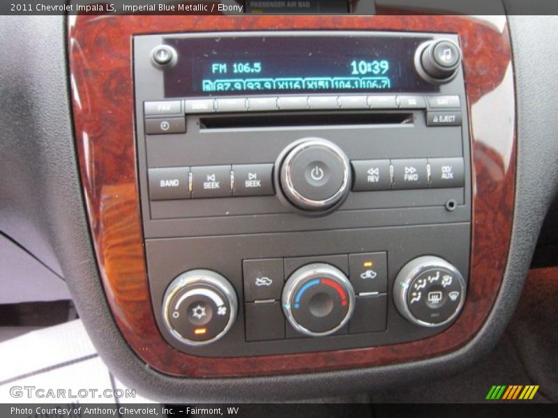 Imperial Blue Metallic / Ebony 2011 Chevrolet Impala LS