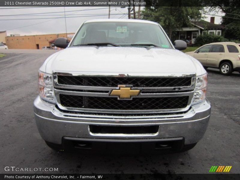 Summit White / Dark Titanium 2011 Chevrolet Silverado 2500HD Crew Cab 4x4