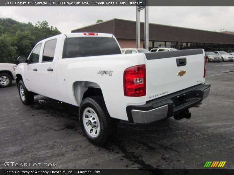 Summit White / Dark Titanium 2011 Chevrolet Silverado 2500HD Crew Cab 4x4